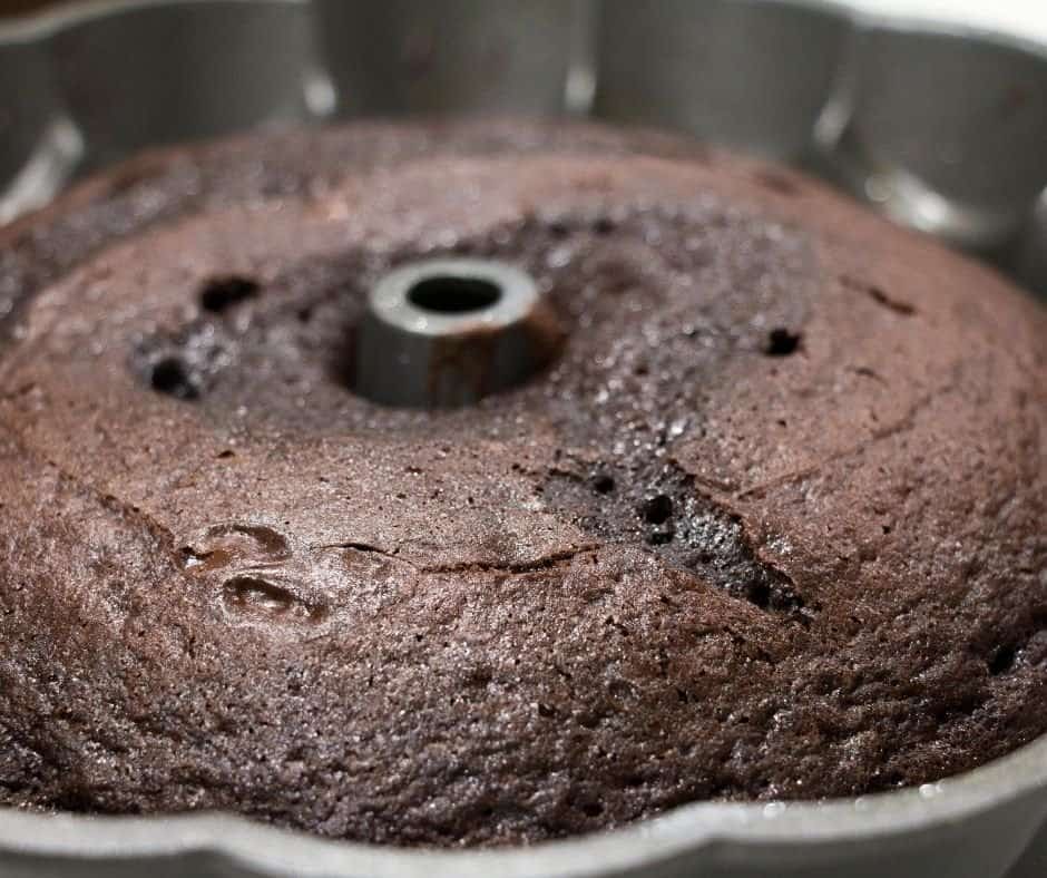 Air Fryer Homemade Chocolate Bundt Cake