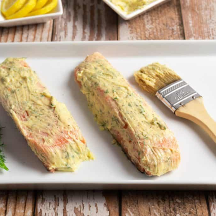 Air Fryer Lemon Dill Salmon