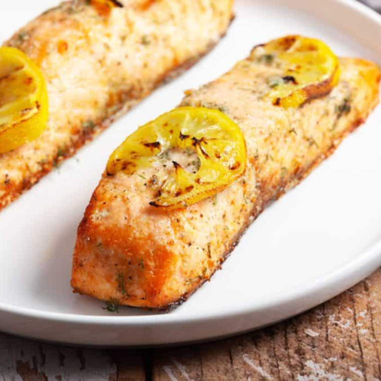 Lemon Dill Air Fryer Salmon