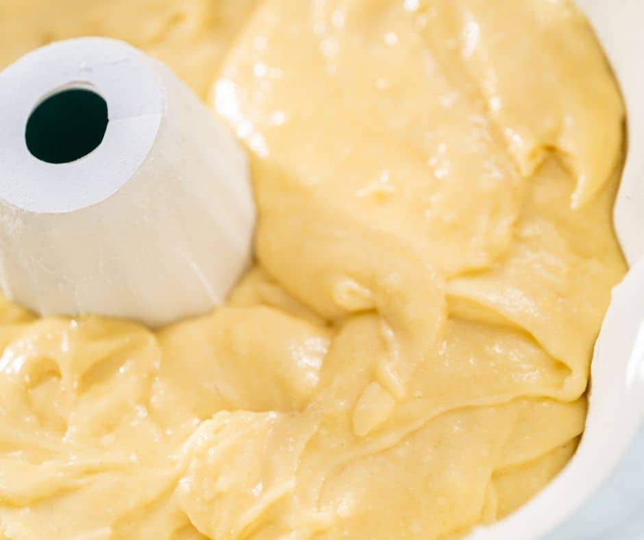 Batter in Bundt Cake Pan