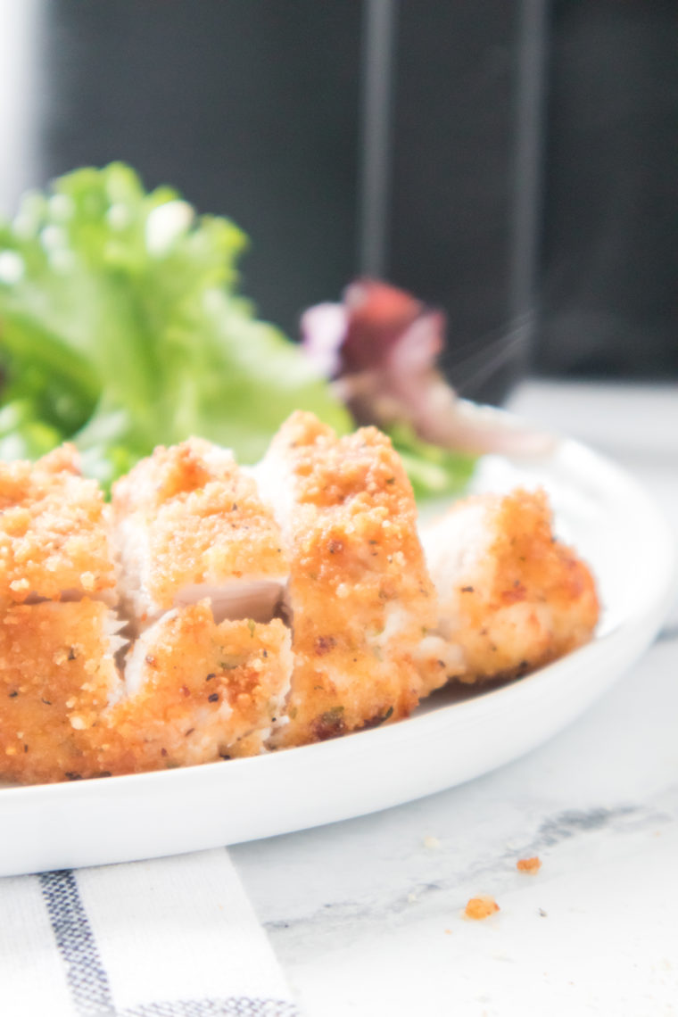 Air Fryer Parmesan Crusted Chicken Breast