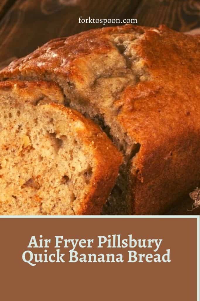 There is nothing better than a quick bread for breakfast. These are truly one of my favorites; today, I made an Air Fryer Pillsbury Quick Banana Bread.