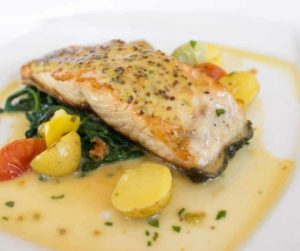 Air Fryer Salmon with Whole-Grain Mustard