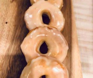 Air Fryer Glazed Biscuit Donuts