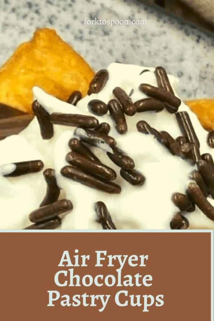 Air Fryer Chocolate Pastry Cups