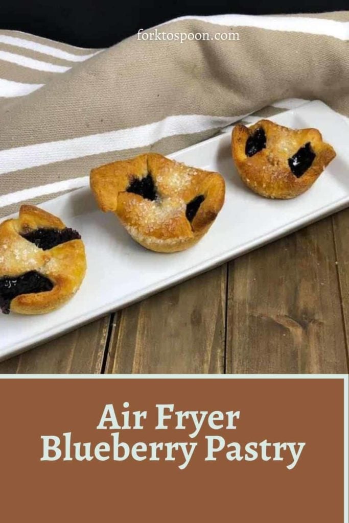 Air Fryer Blueberry Pastry