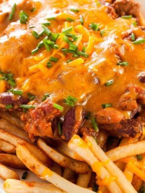 Air Fryer Chili Cheese Fries