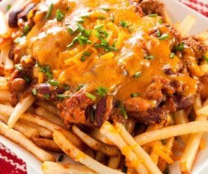 Air Fryer Chili Cheese Fries