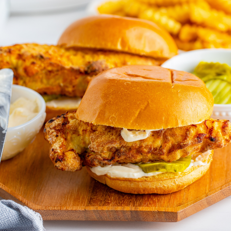 air fryer frozen chicken patties crispy golden sandwich style
