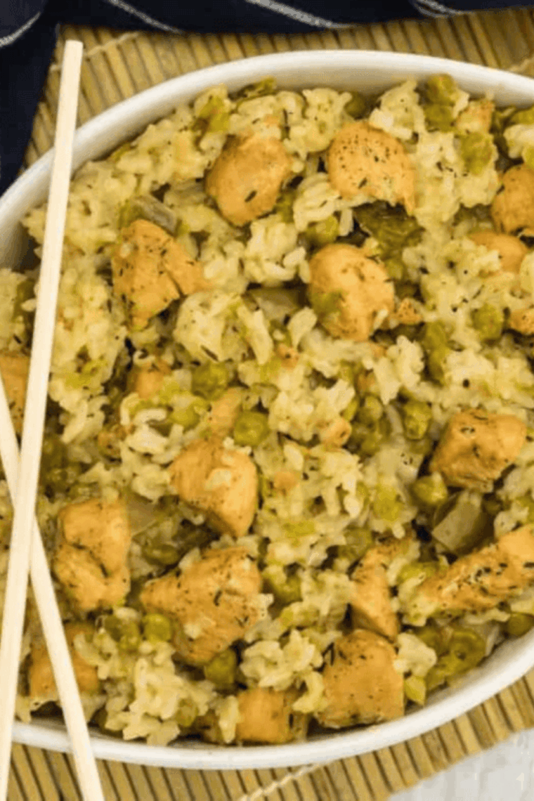 Instant Pot Ranch Chicken and Rice with creamy, flavorful chicken and rice