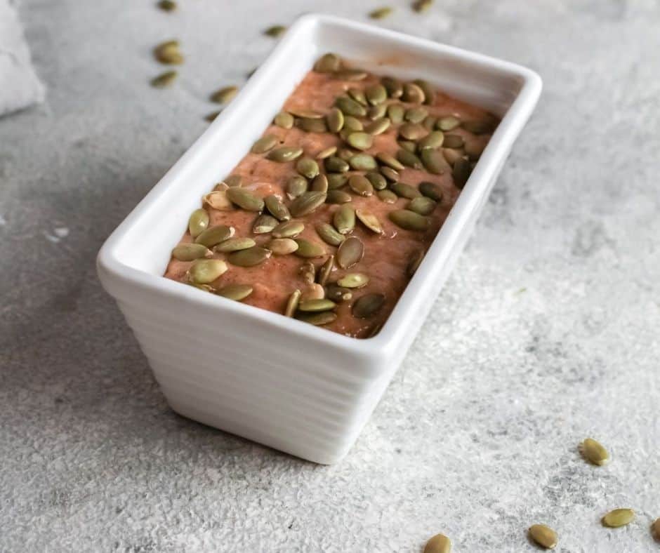 Starbucks Pumpkin Bread Batter in Mini Loaf Pan