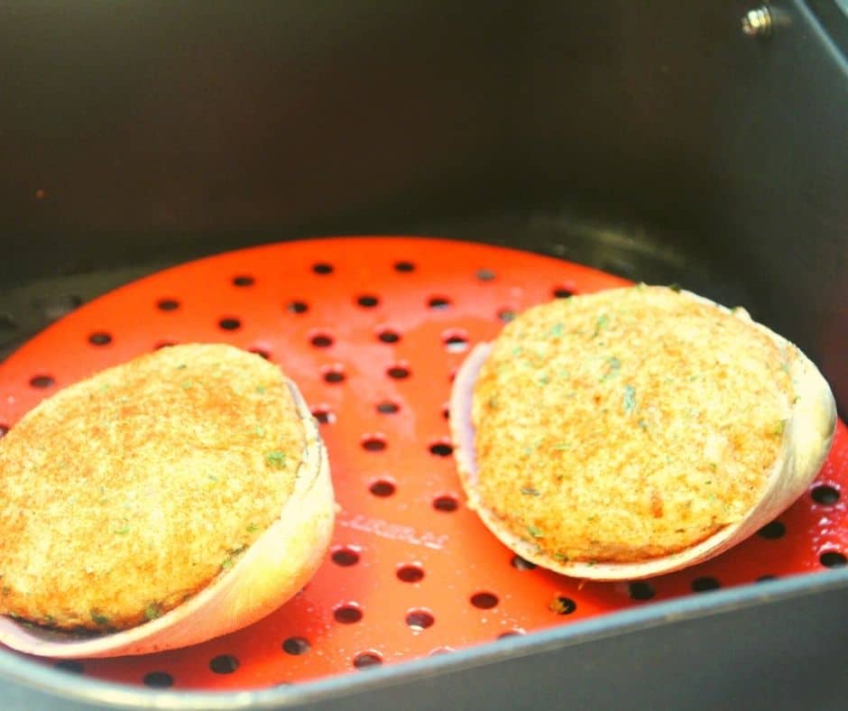 frozen clams in air fryer basket