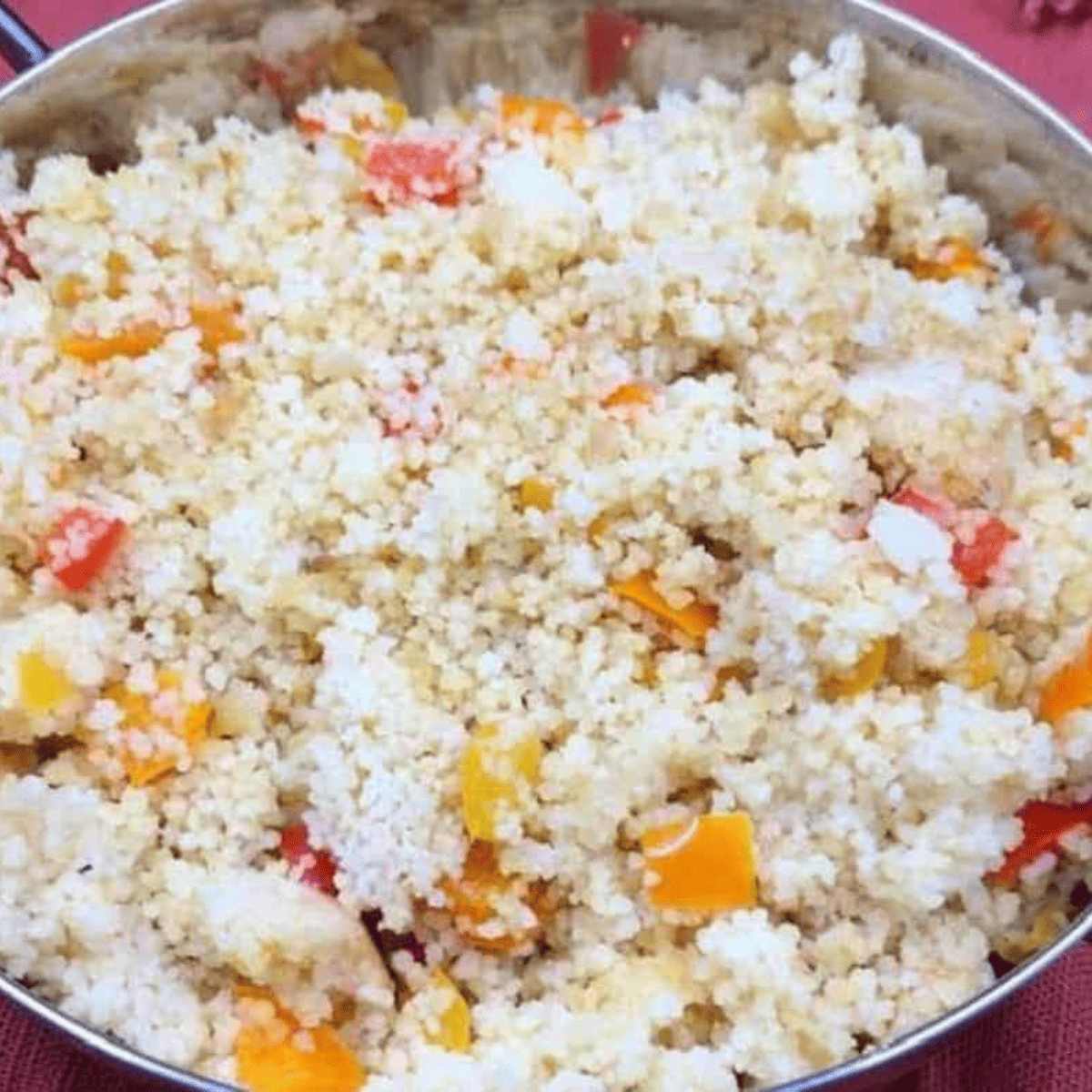 instant pot sweet bell pepper couscous (fiesta)