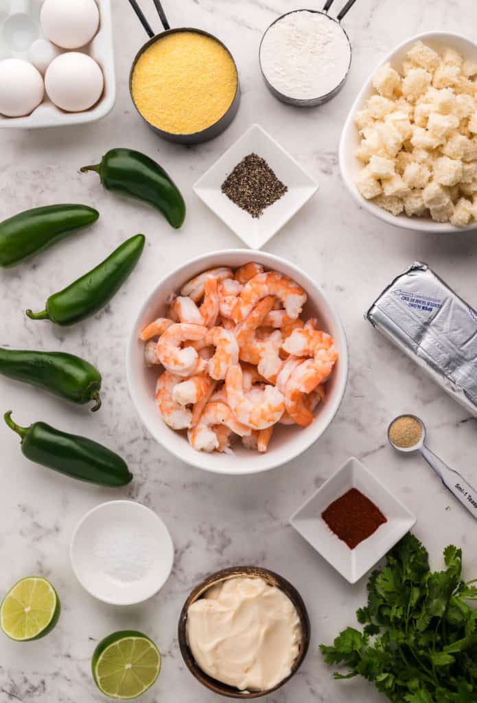 Air Fryer Fried Shrimp Hush Puppies
