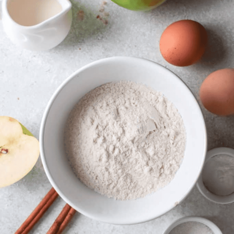Granny Smith and Honeycrisp apples for making apple fritters