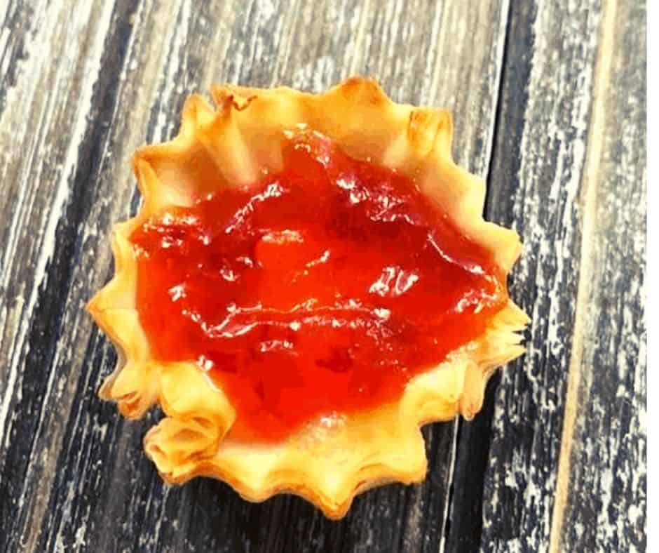 Air Fryer Pepper Jelly Brie Bites