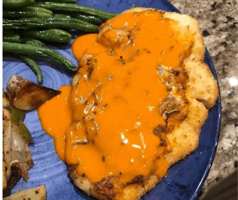 Air Fryer Buffalo and Blue Cheese Chicken
