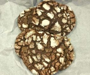 Air Fryer Cake Mix Fudge Crinkle Cookies