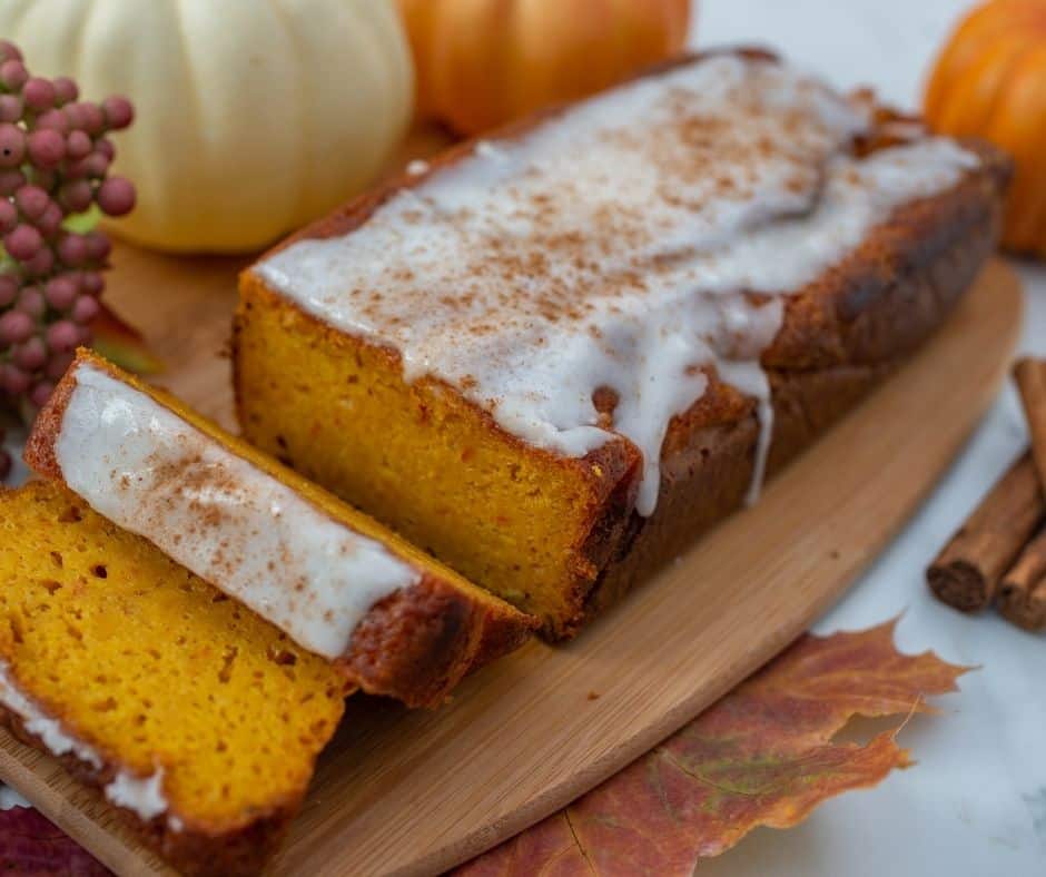 Air Fryer Homemade Pumpkin Bread