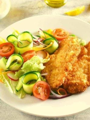 Air Fryer Garlic Panko Chicken Breast