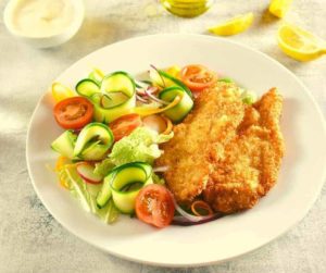Air Fryer Garlic Panko Chicken Breast