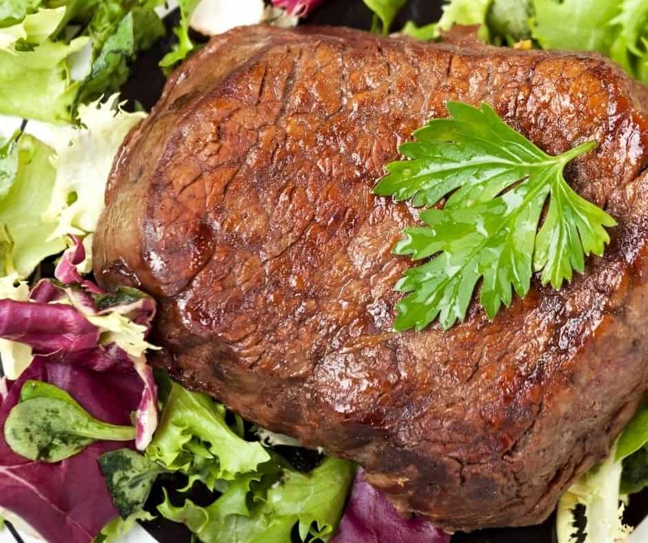 Air Fryer Bison Steak Medallions