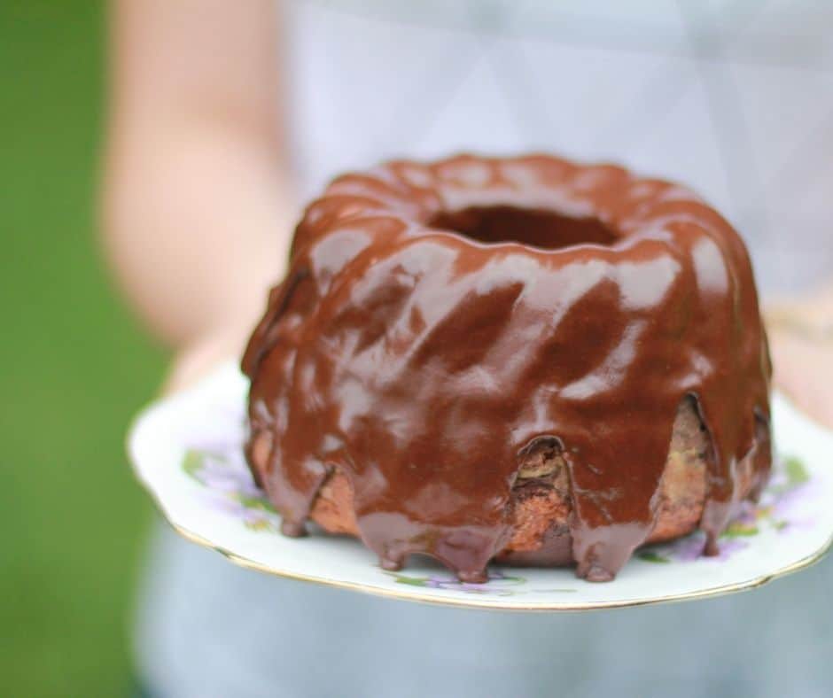 Air Fryer Mini Chocolate Bundt Cakes