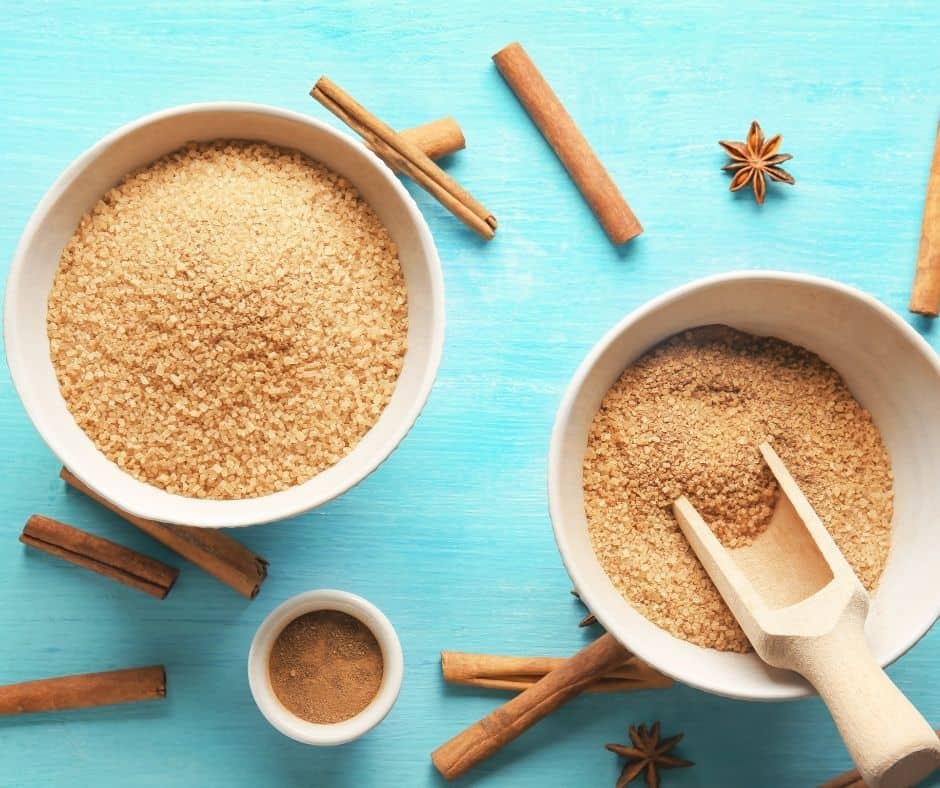 Ingredients Needed For Air Fryer Cinnamon & Sugar Pull-Apart Donuts