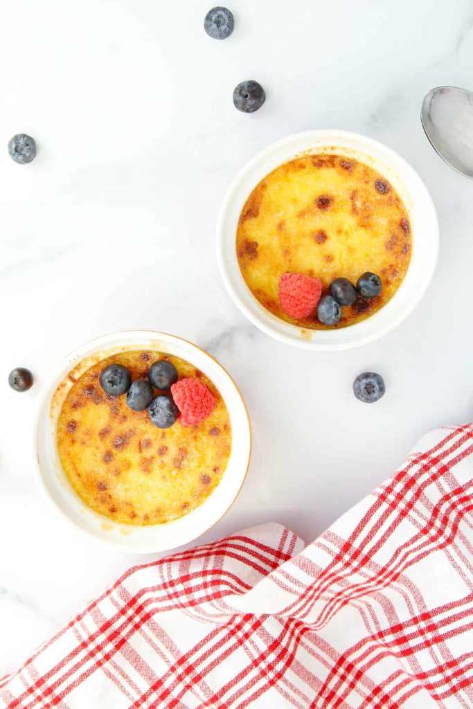 Air Fryer Creme Brulee
