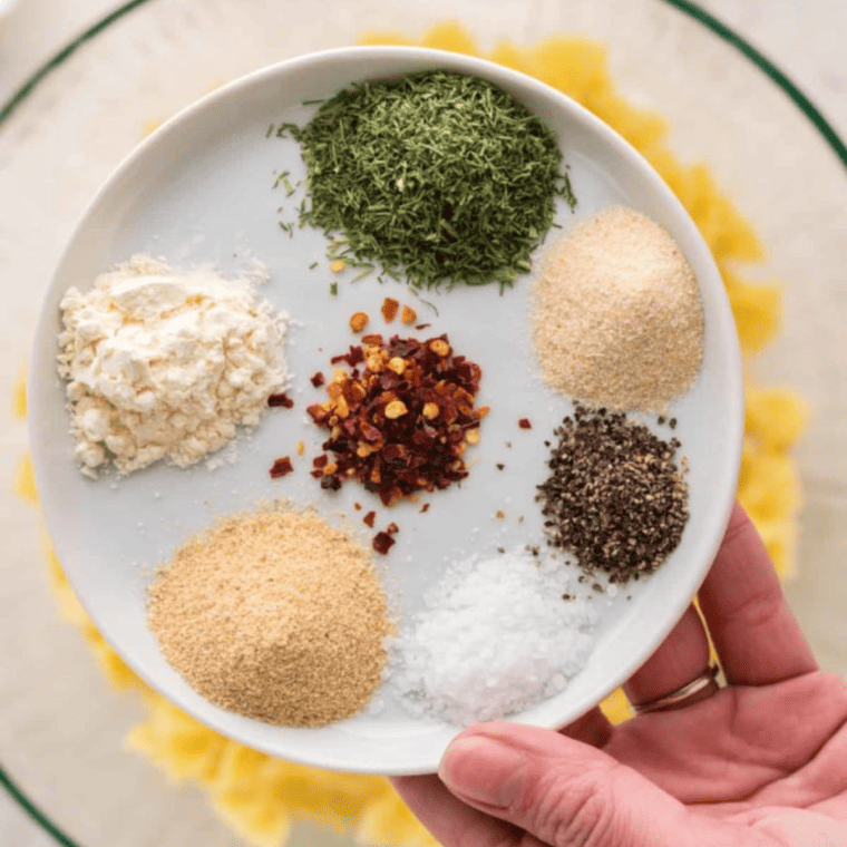 Ingredients Needed For Air Fryer Cool Ranch Pasta Chips