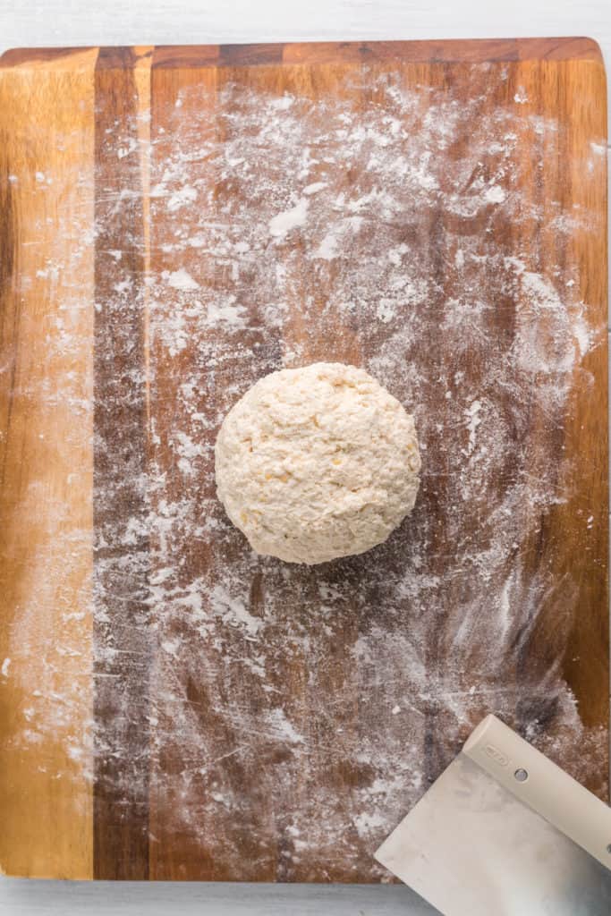 Shaping the dough into mini bagel forms and preparing them for air frying.