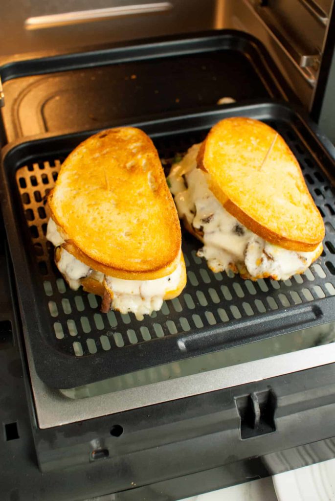 Air Fryer Mushrooms & Thyme Grilled Cheese