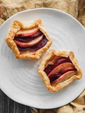 Air Fryer Apple Plum Tarts