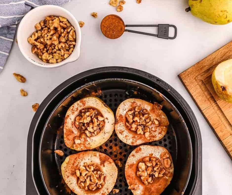 Air Fryer Baked Pears