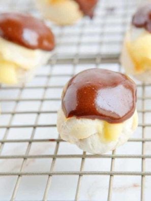 Air Fryer Boston Cream Donut Holes