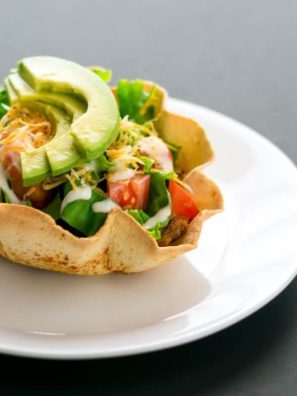 Air Fryer Taco Salad Bowls