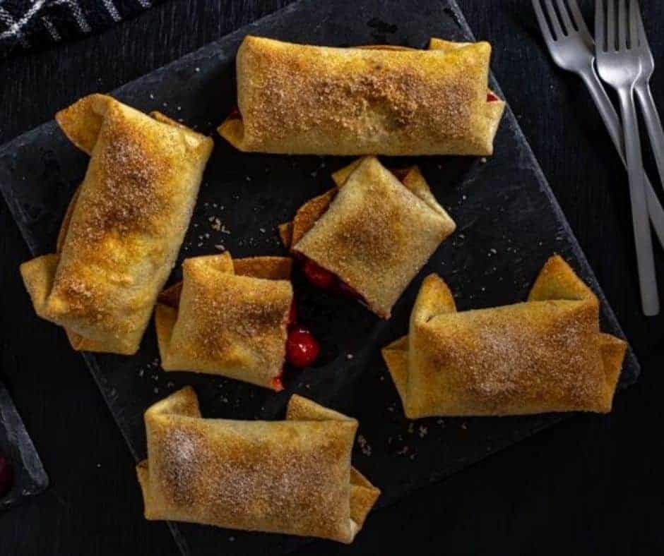 Air Fryer Cherry Chimichangas