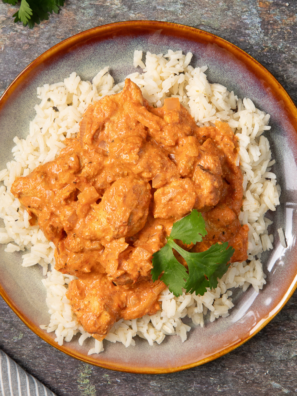Air Fryer Chicken Tikka Rice Bowl
