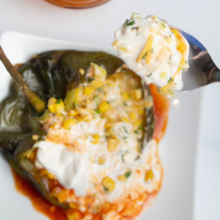 Air Fryer Chile Rellenos