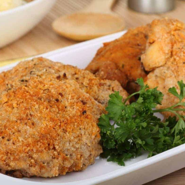 Air Fryer Crispy Honey Mustard Chicken