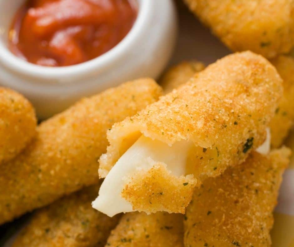Air Fryer Frozen Mozzarella Cheese Sticks