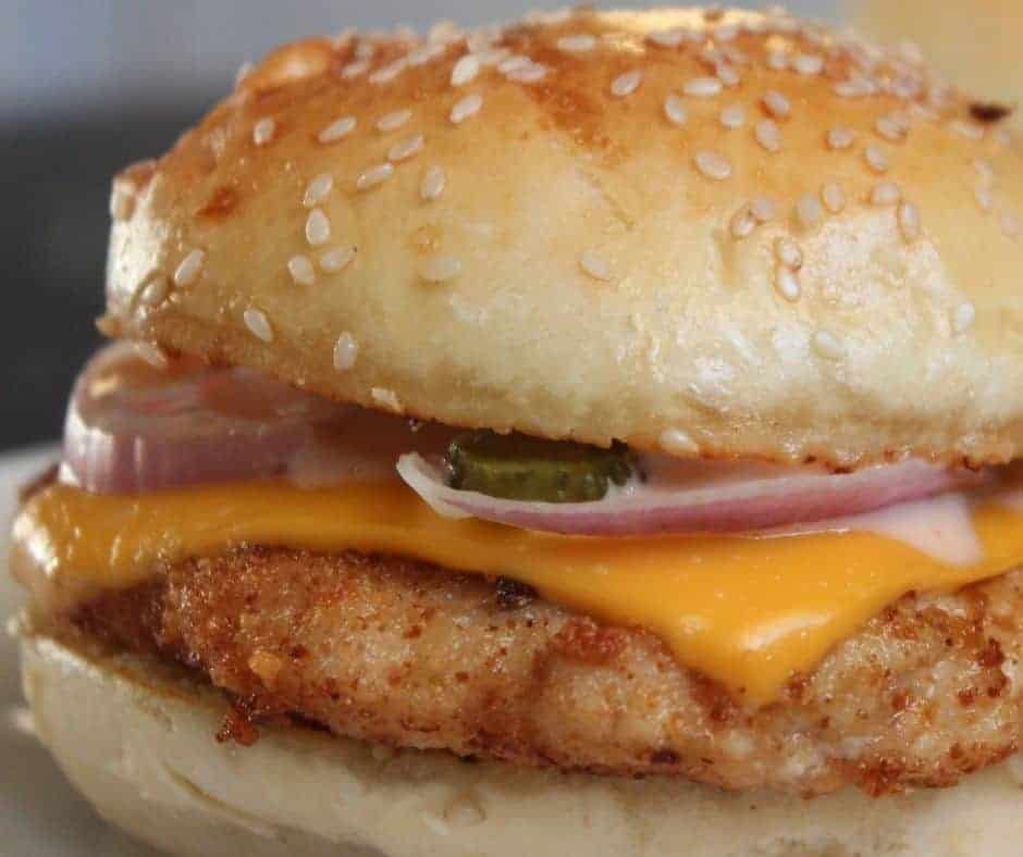 Air Fryer Ground Chicken Burgers