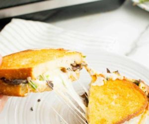 Air Fryer Mushrooms & Thyme Grilled Cheese