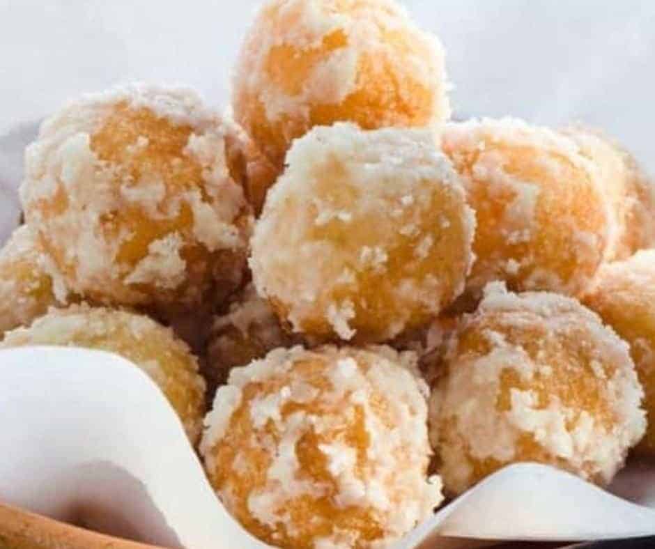 Air Fryer Zeppole Fried Dough Balls (From Pizza Dough)