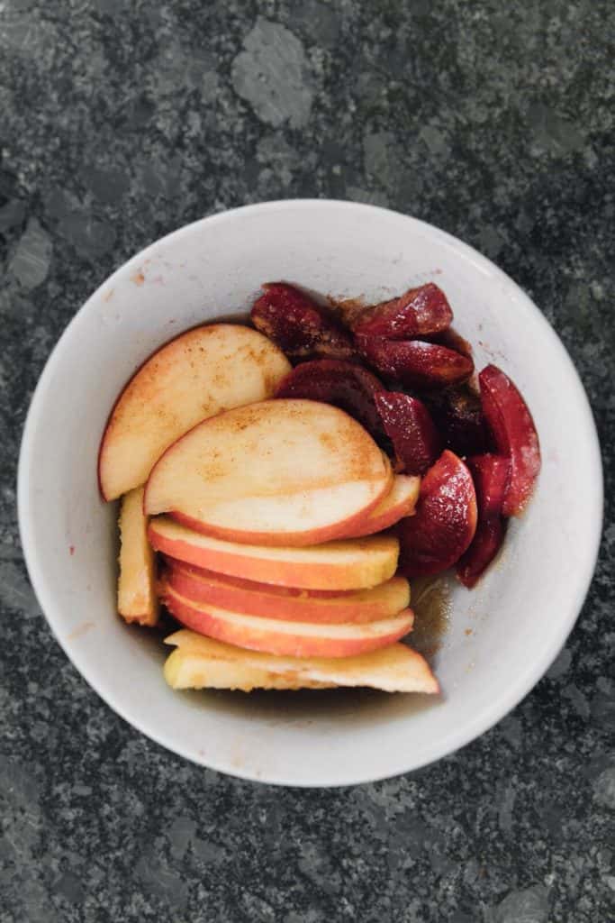 Air Fryer Apple Plum Tarts