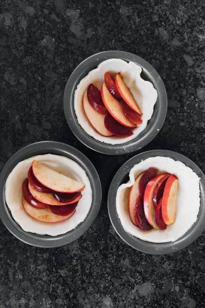 Air Fryer Apple Plum Tarts