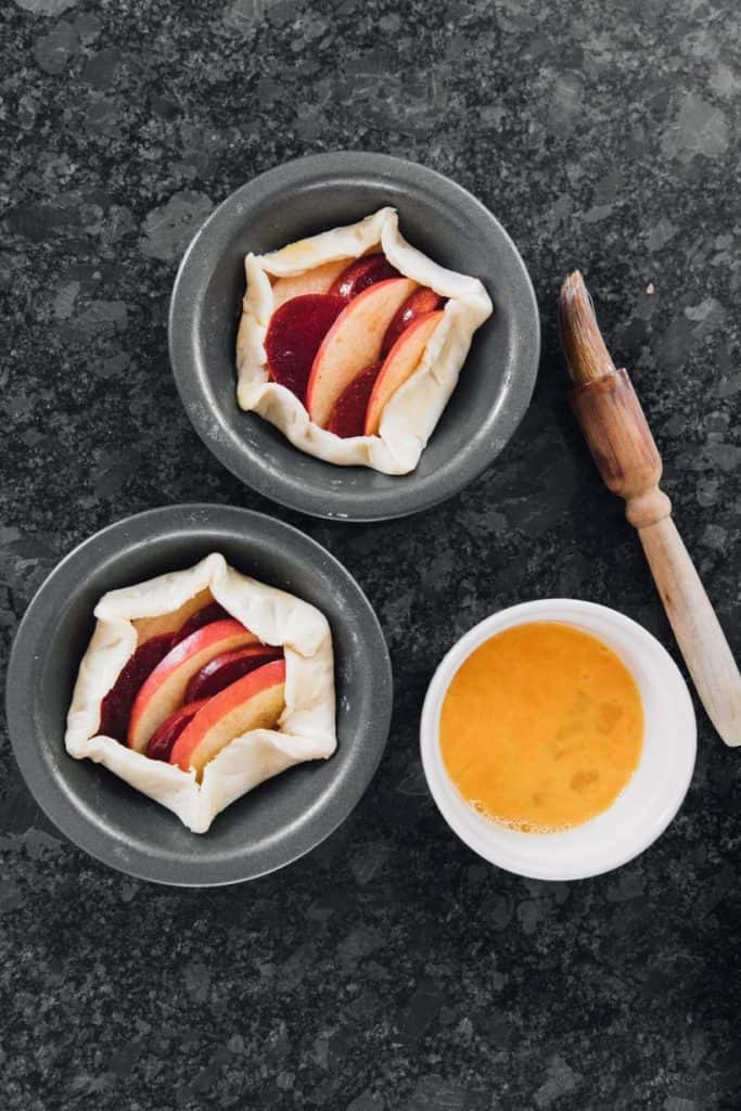 Air Fryer Apple Plum Tarts