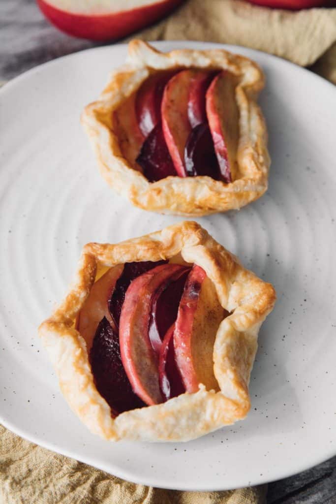 Air Fryer Apple Plum Tarts