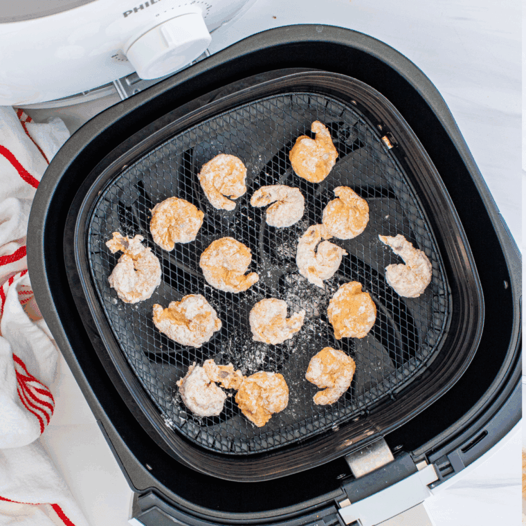 Place shrimp in the air fryer basket.