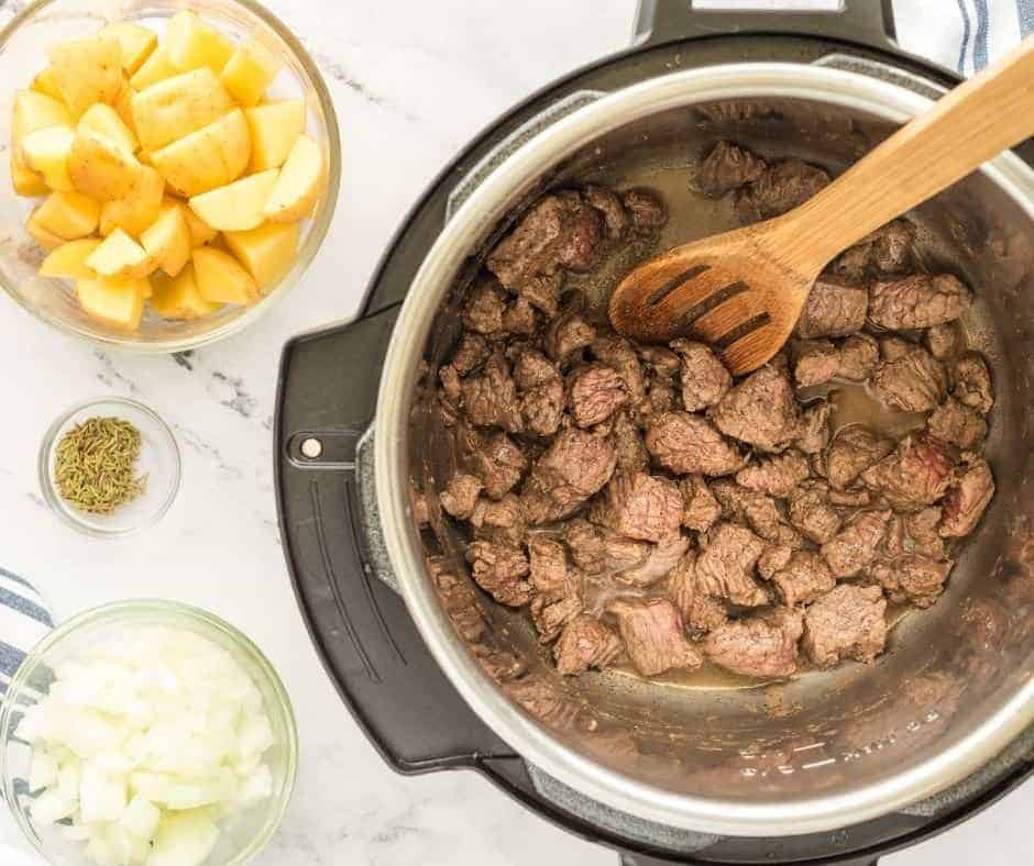 Beef Stew Meat in Instant Pot